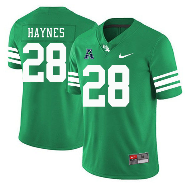 #28 Abner Haynes North Texas Mean Green College Football Jerseys Stitched-Green